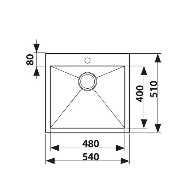 Кухонная мойка KAISER (KSM-5452)