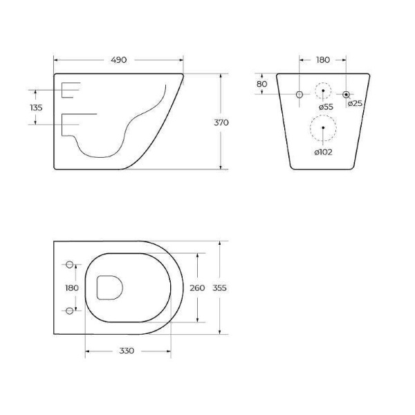 Унитаз подвесной безободковый BelBagno Senso-R BB046CHR/SC с сиденьем микролифт