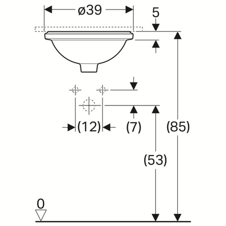 Раковина Geberit Variform 500.744.01.2 (белый)