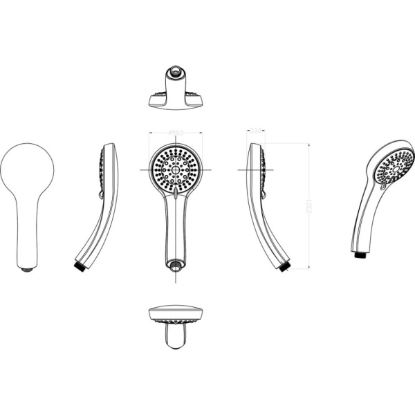 Ручной душ Ravak 952.00 X07P008