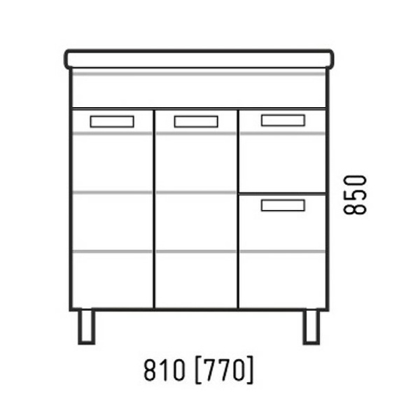 Тумба напольная Corozo Денвер 80 SD-00000531
