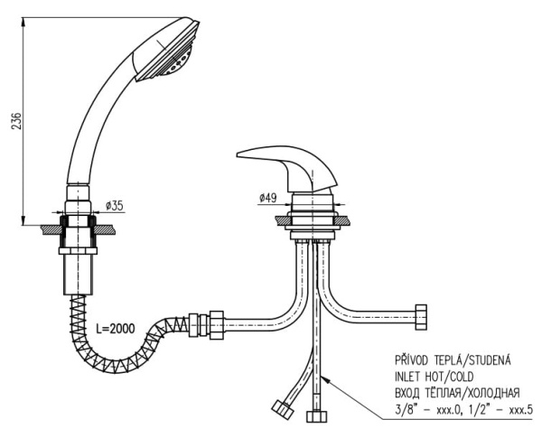 Смеситель RAV Vltava V175.5YZ