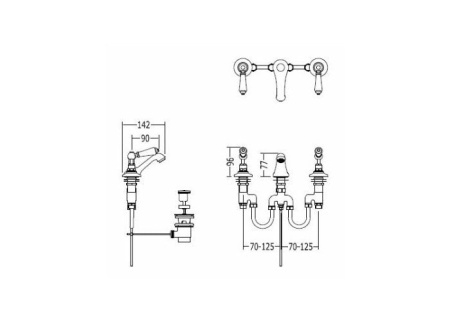 Смеситель для биде Devon&Devon Dandy MARF45CR