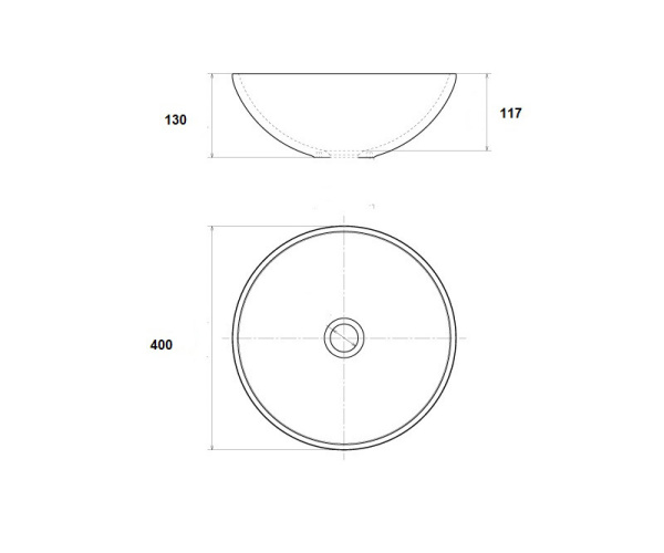 Накладная раковина (39х39) Bronze de Luxe, сине-коричневый  2000