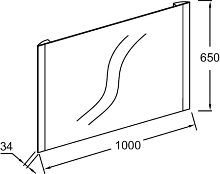Зеркало Jacob Delafon Replique 100 EB1474-NF