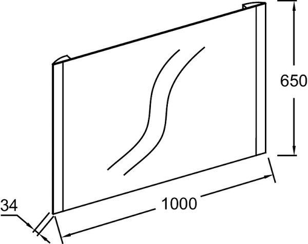 Зеркало Jacob Delafon Replique 100 EB1474-NF