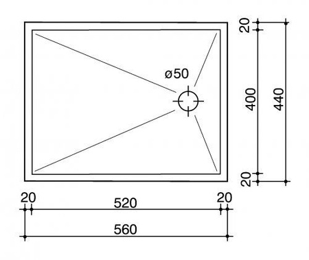 Мойка кухонная Reginox Ontario L Flat (52Х40) 3597