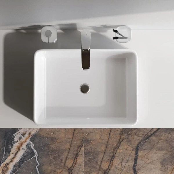 Раковина накладная (50х37) Am.Pm Func M8FWCC10500WG белый