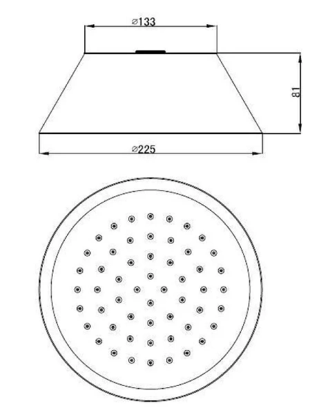Верхний душ CEZARES CZR-SPA200-01 Верхний душ CEZARES CZR-SPA200-01
