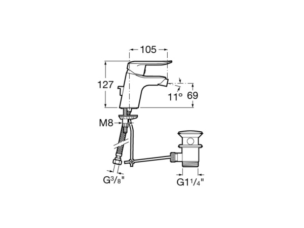 Смеситель для биде Roca Logica  5A6027C00
