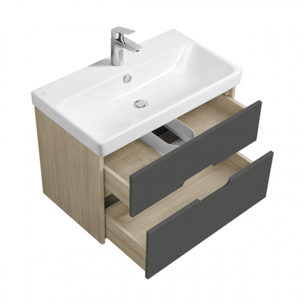 Тумба с раковиной Aquaton Оливия 80 1A2831K0OLUG0
