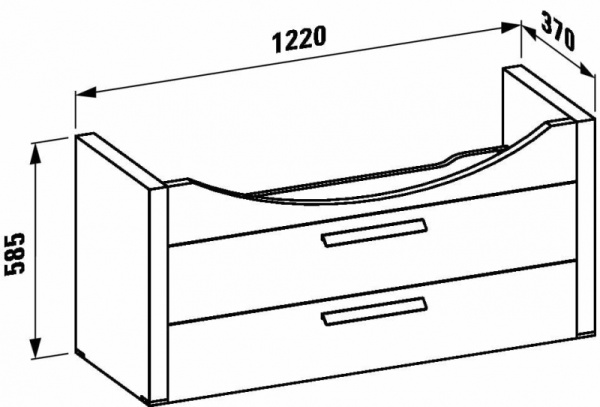 Тумба под раковину Laufen LB3 4.3613.2.068.560.1 (белый)