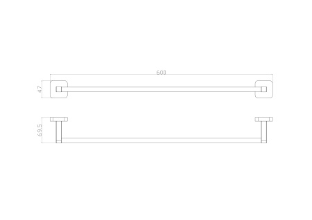 Вешалка для полотенец WONZON & WOGHAND STILL, хром WW-6612