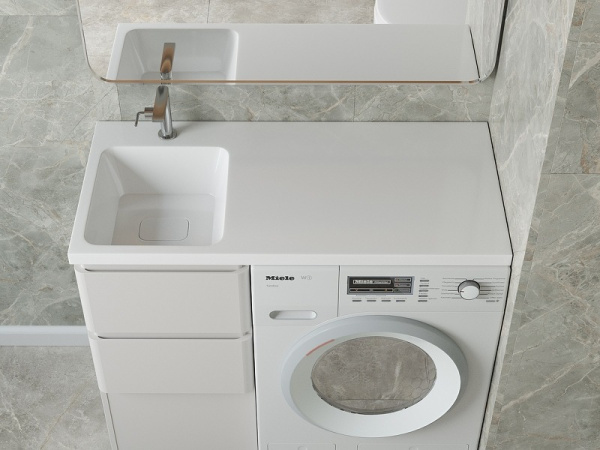 Раковина над стиральной машиной Brevita (100х48) Kamilla 100 4627173210577 левая