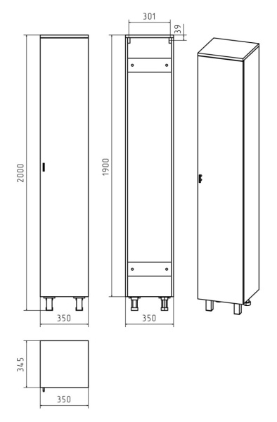 Пенал Misty Дива 35  П-Див05035-013ПрП правый