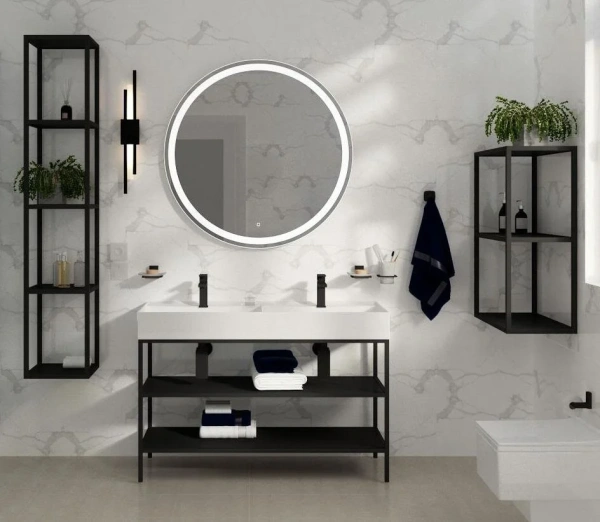 Консоль под раковину Cezares CADRO-120/46/73-2C-PIA-MET-ST