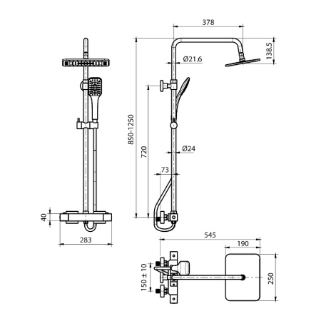 Душевая система Koller Pool Neon NNST002