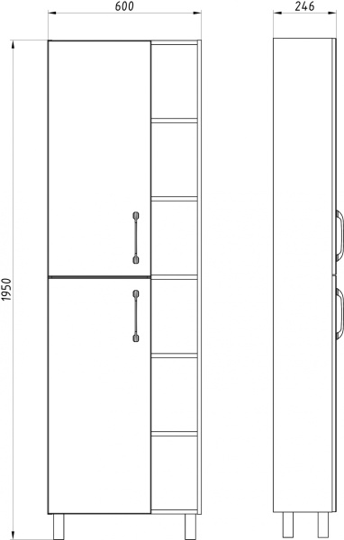 Пенал ASB-Mebel Адель 9790