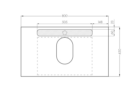 Тумба под раковину Aquaton Лофт Урбан 80 1A247601LQX60