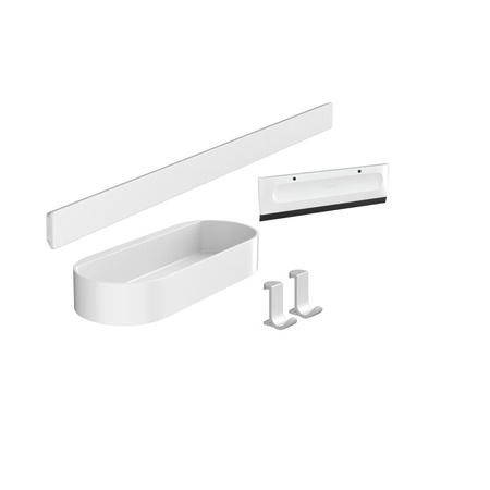 Набор аксессуаров для душа Hansgrohe WallStoris 27967700 белый матовый