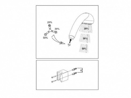 Душевой набор Jacob Delafon Basic E14331-CP