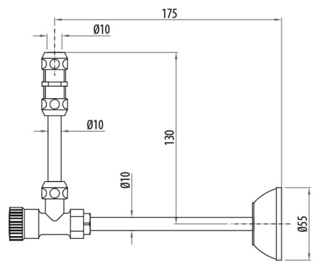 Соединение для сливного бачка Gattoni Accessori 0470/00V0br