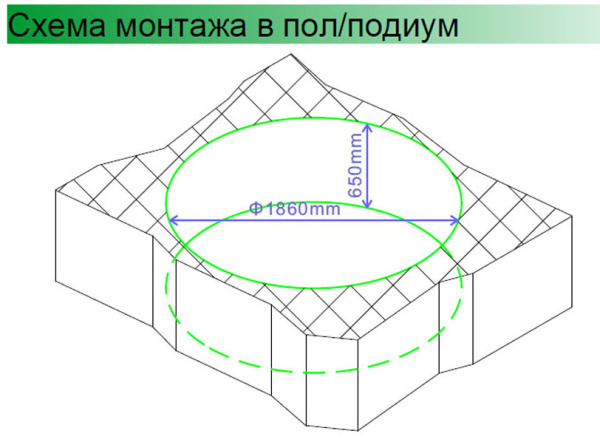 Акриловая ванна (190х190) Gemy G9090 B с гидромассажем, универсальная Акриловая ванна (190х190) Gemy G9090 B с гидромассажем, универсальная