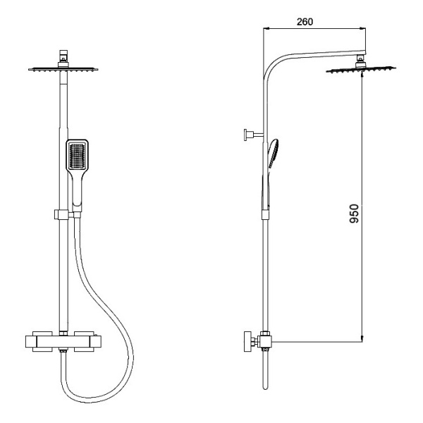 Душевая система RGW SP-22 21140122-01