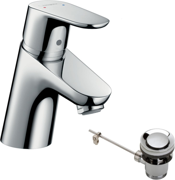 Смеситель для раковины для нагревателей закрытого типа Hansgrohe Focus 31132000 хром