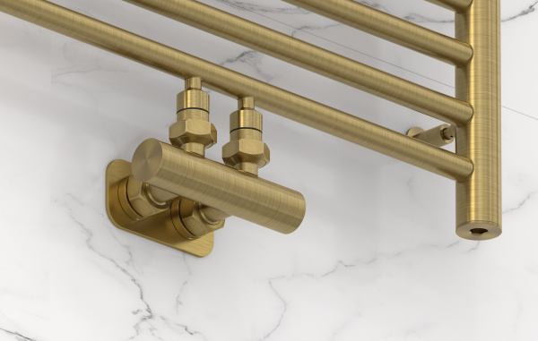 Вентиль Сунержа угловой EU50 (2 х G 1/2" НР х G 3/4" НГ) 051-1416-1234 латунь