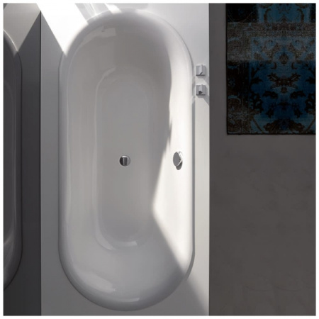 Стальная ванна (180х80) Bette LUX OVAL 3466-000 с шумоизоляцией