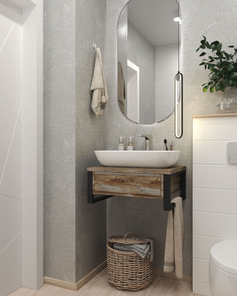 Тумба под раковину 1Marka  Grunge Loft 60П Ц0000001579