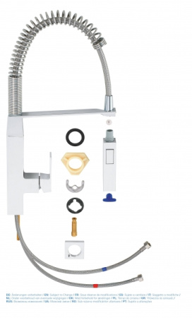 Смеситель для кухни GROHE EuroCube 31395 DC0 (31395DC0) суперсталь