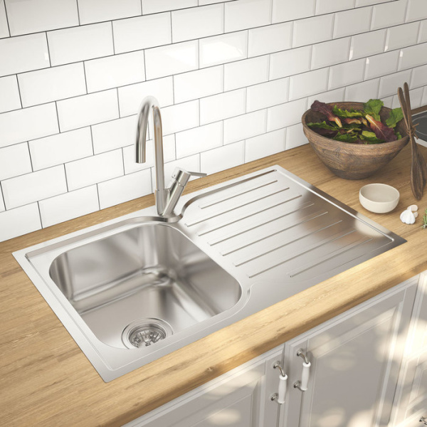 Кухонная мойка, нержавеющая сталь iddis Strit STR78SLi77, сталь