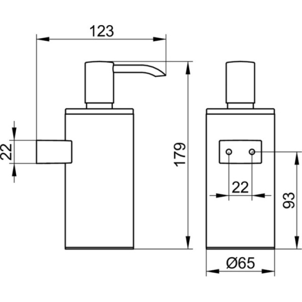 Дозатор для жидкого мыла Keuco Plan 14953010100