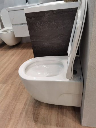 Унитаз подвесной безободковый Art&Max Verona AM012CHRT/SC микролифт