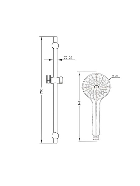 Душевой гарнитур Esko SSS751