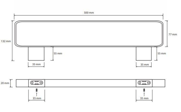 Полотенцедержатель двойной Bemeta Nero 135004080 Полотенцедержатель двойной Bemeta Nero 135004080
