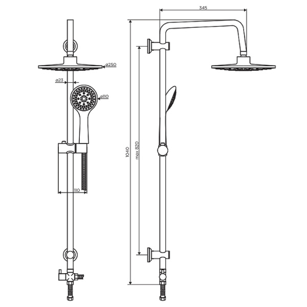 Набор смесителей 2 в 1 Dorff Norma D4085012