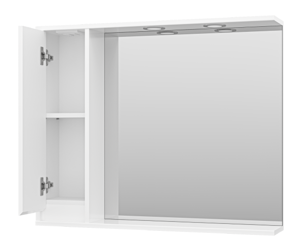 Зеркало-шкаф (88х72) Misty Алиса 90 левый Э-Али04090-01Л