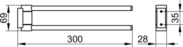 Полотенцедержатель Keuco Plan 14919370000 Полотенцедержатель Keuco Plan 14919370000