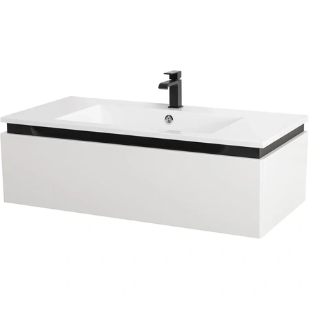 Тумба под раковину Cezares SLIDER-1000-1C-SO-BO Bianco Opaco