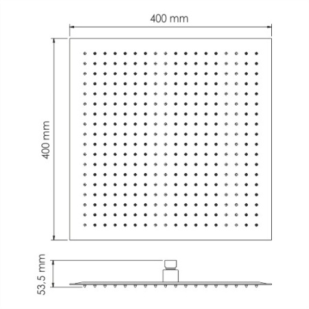 Верхний душ WasserKRAFT A119