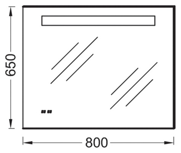 Зеркало Jacob Delafon Formilia EB1160-NF 80 см