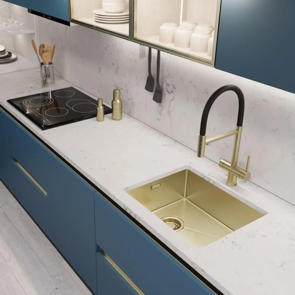Кухонная мойка (54х44) EMAR EMB-540(UN) PVD Matt Gold