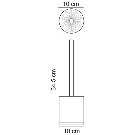 Ершик для унитаза WasserKRAFT Mindel K-8827