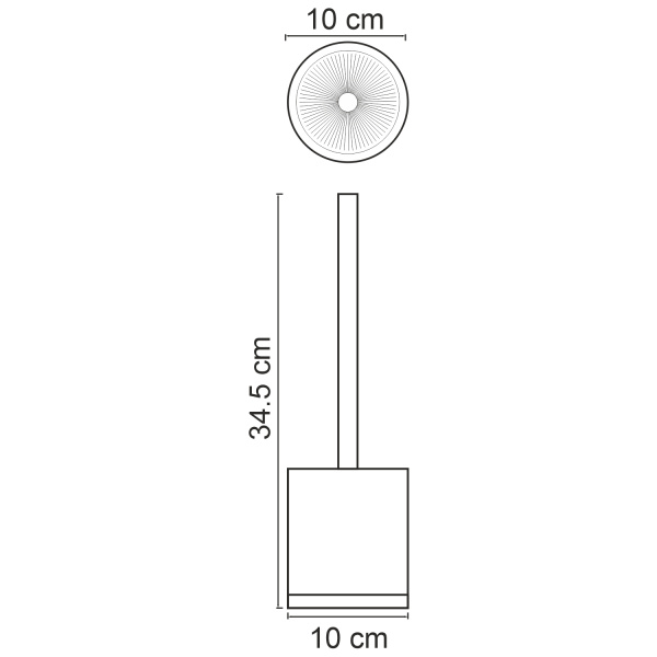 Ершик для унитаза WasserKRAFT Vils K-6127