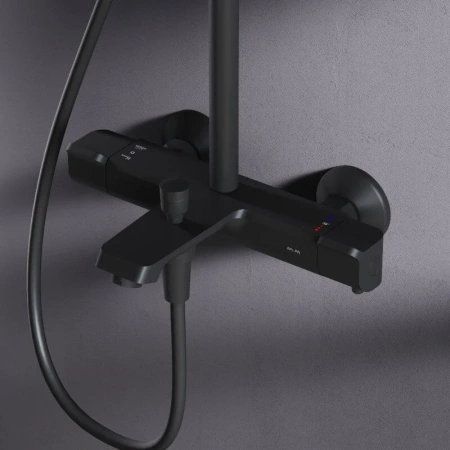 Душевая система AM.PM Func F078F522 черный матовый