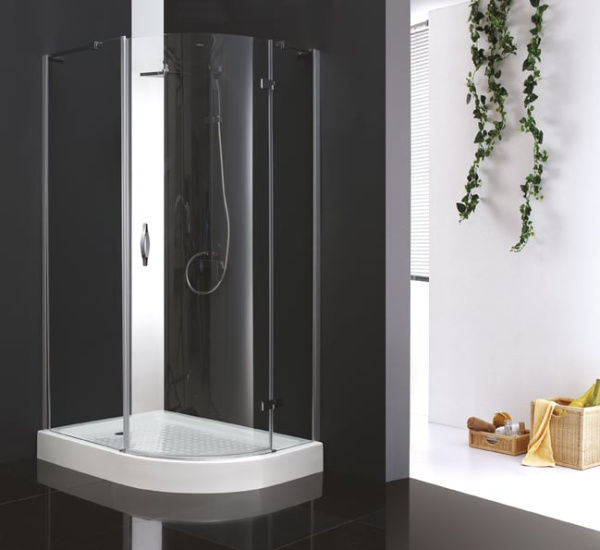 Душевое ограждение Cezares BERGAMO-RH-1-120/90-C-Cr-L(-R)