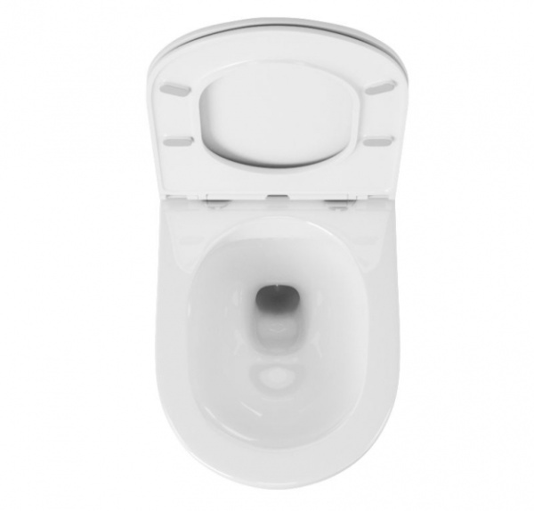 Унитаз подвесной безободковый OWL Wave Cirkel-H с сиденьем DP микролифт OWLT190801